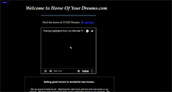 Desktop Screenshot of horseofyourdreams.com