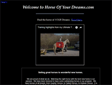 Tablet Screenshot of horseofyourdreams.com